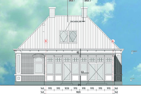 035 serre aan Herenhuis Egmond - aanzicht vanuit tuin